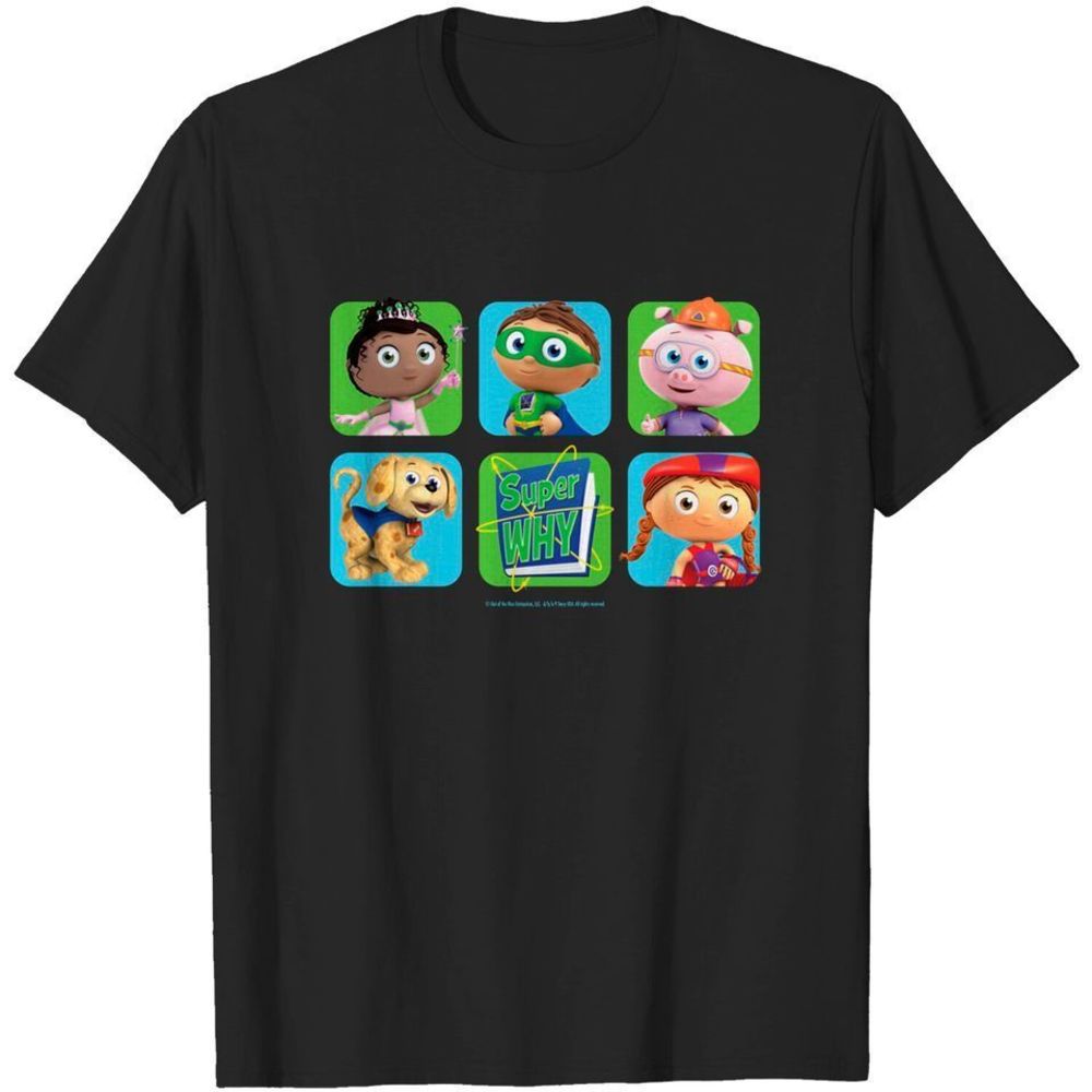 Super Heroes Super Why Tshirt Unisex Tee Shirt